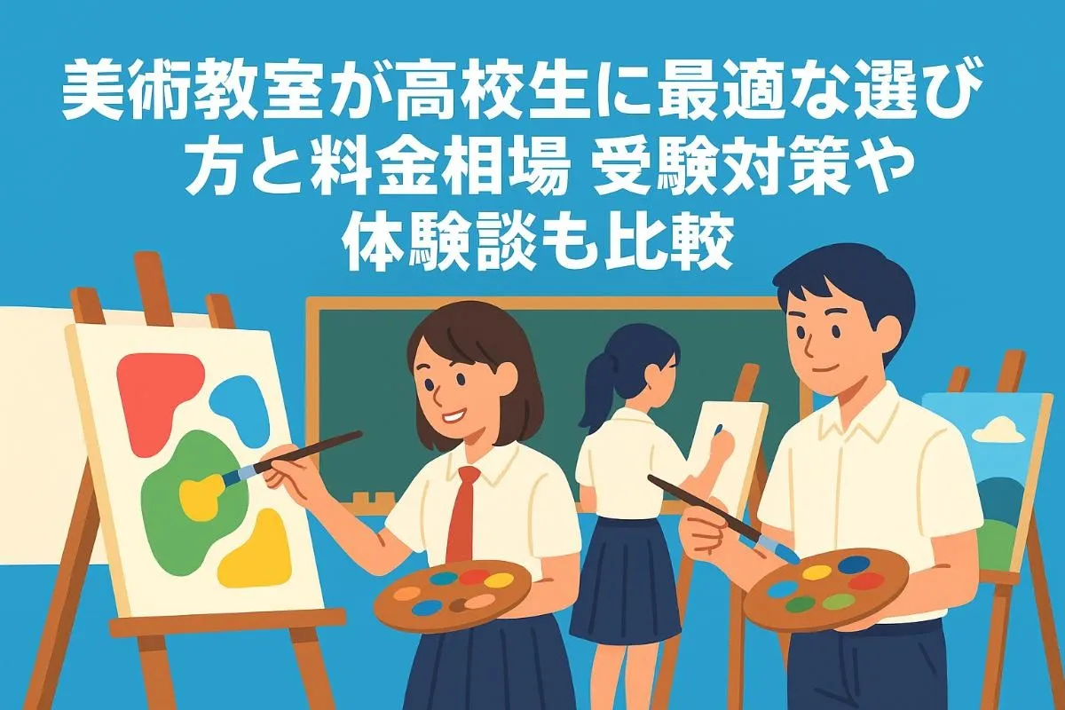 美術教室が高校生に最適な選び方と料金相場|受験対策や体験談も比較