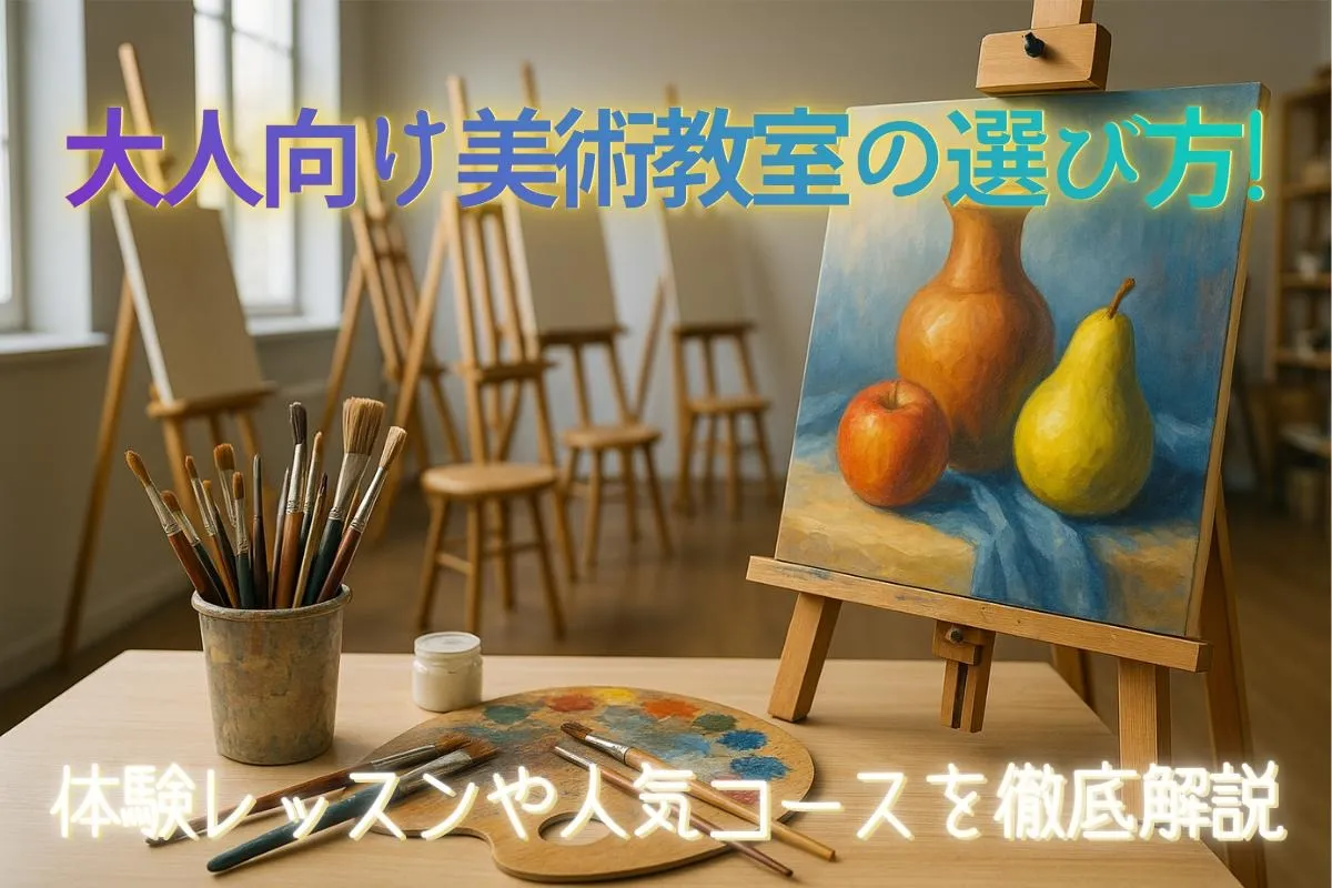 大人向け美術教室の選び方!体験レッスンや人気コースを徹底解説