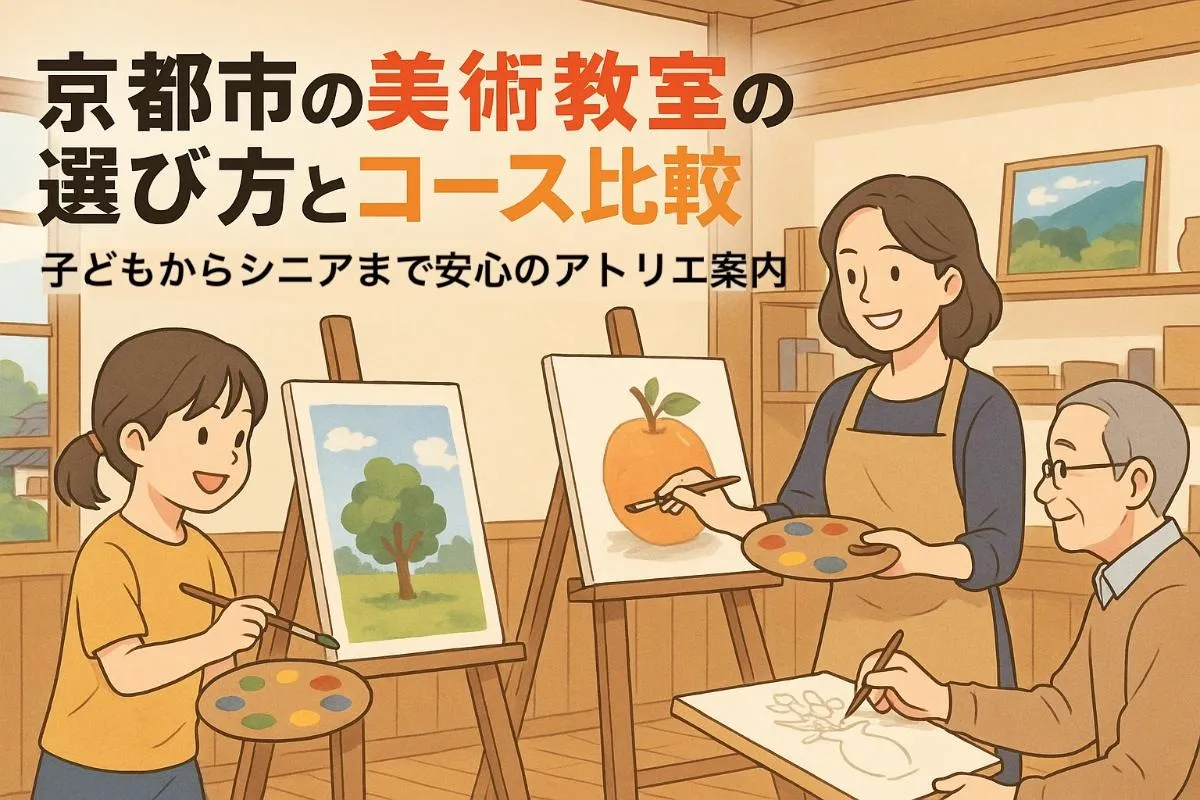 京都市の美術教室の選び方とコース比較|子どもからシニアまで安心のアトリエ案内