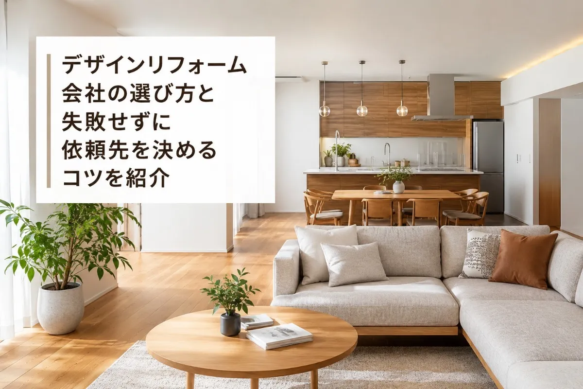 デザインリフォーム会社の選び方と失敗せずに依頼先を決めるコツを紹介